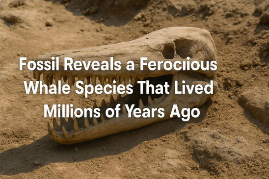 Fossil Reveals a Ferocious Whale Species That Lived Millions of Years Ago